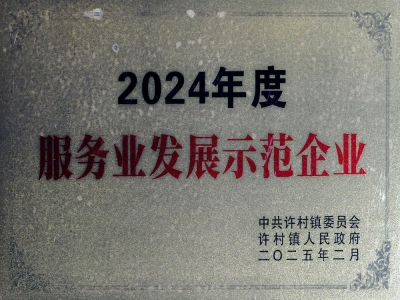 服務(wù)業(yè)發(fā)展示范企業(yè)